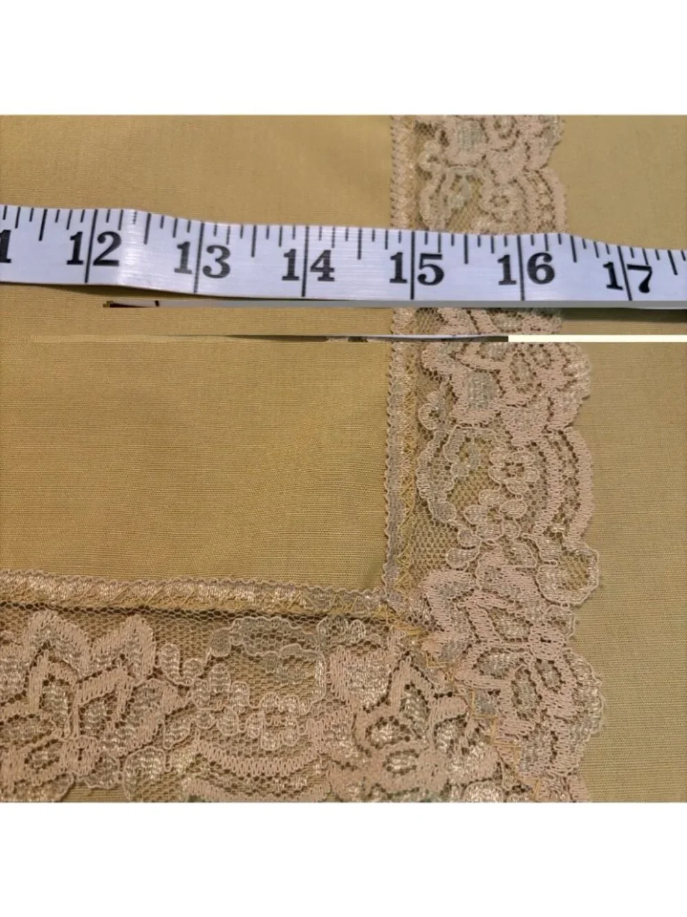Vintage Harvest Gold Tablecloth Oval 66x110